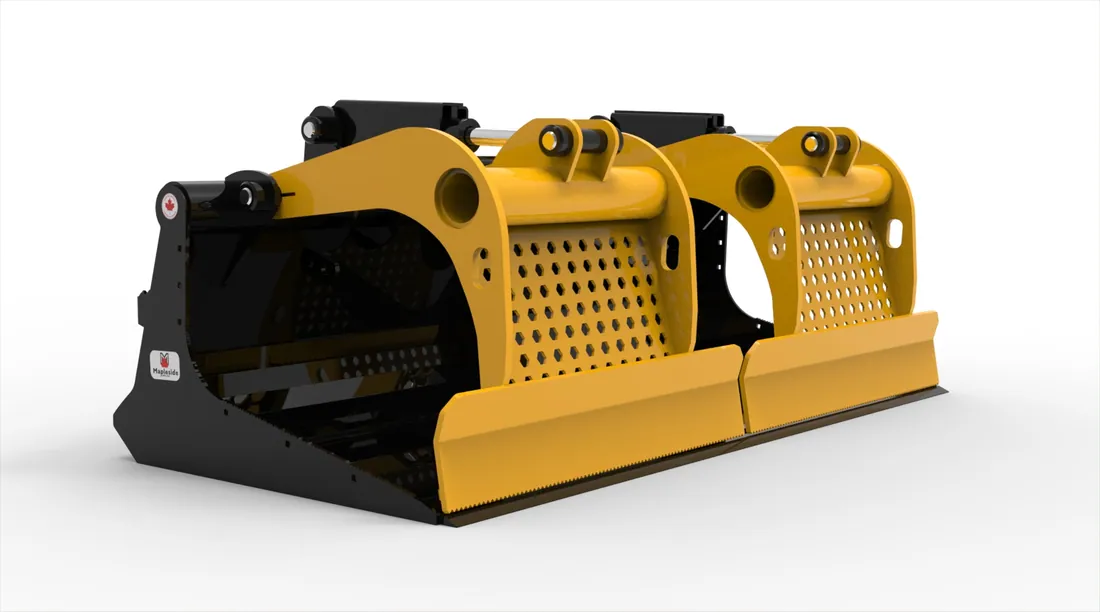 Heavy Duty Grapple Flat Bucket SS 80"