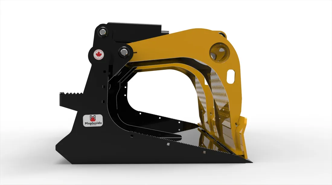 Heavy Duty Grapple Flat Bucket SS 80"