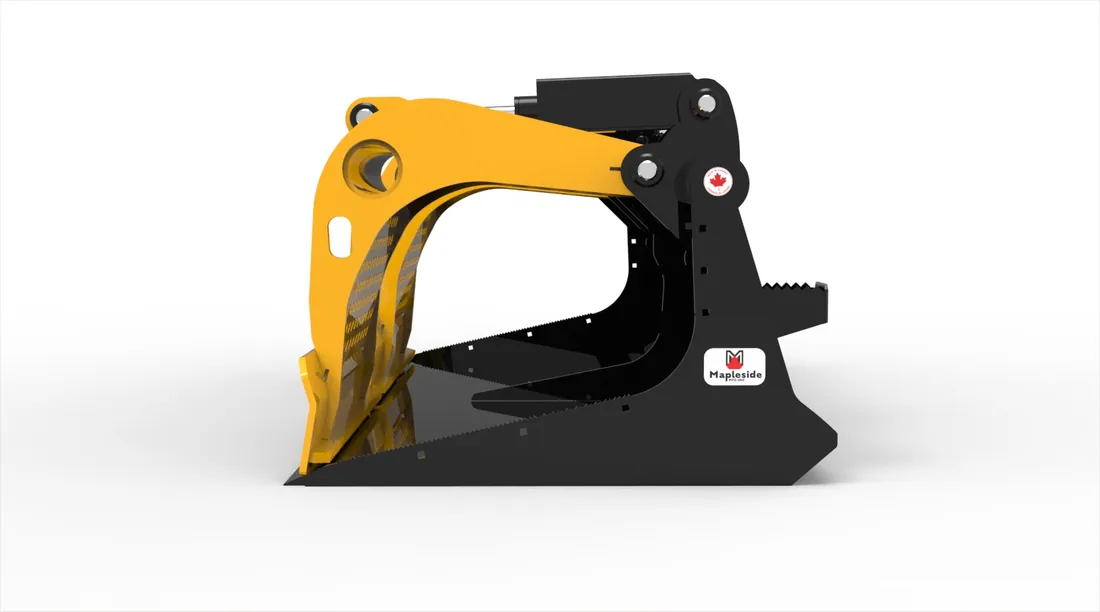 Heavy Duty Grapple Flat Bucket SS 80"