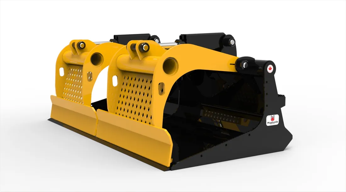 Heavy Duty Grapple Flat Bucket SS 80"